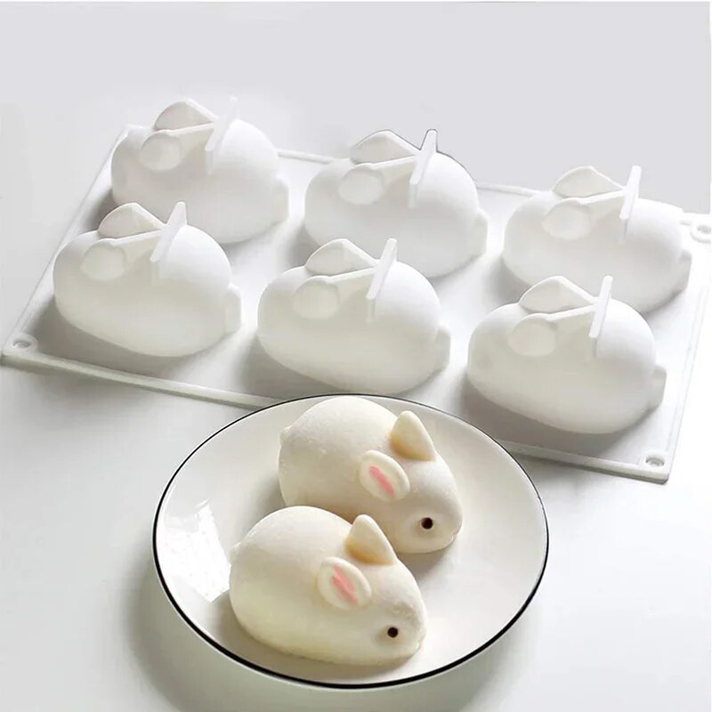 Bunny Cake Mold - Silikon Tavşan Kalıbı Fondan Tavşan Kalıbı