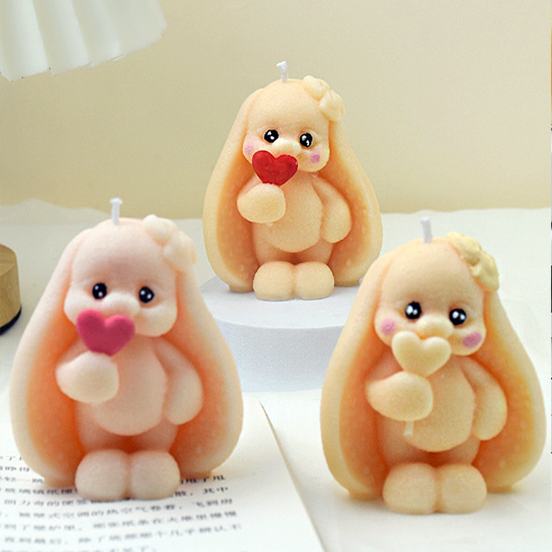 Bunny Cake Mold - 3D Uzun kulaklı Tavşan Silikon Kalıplar