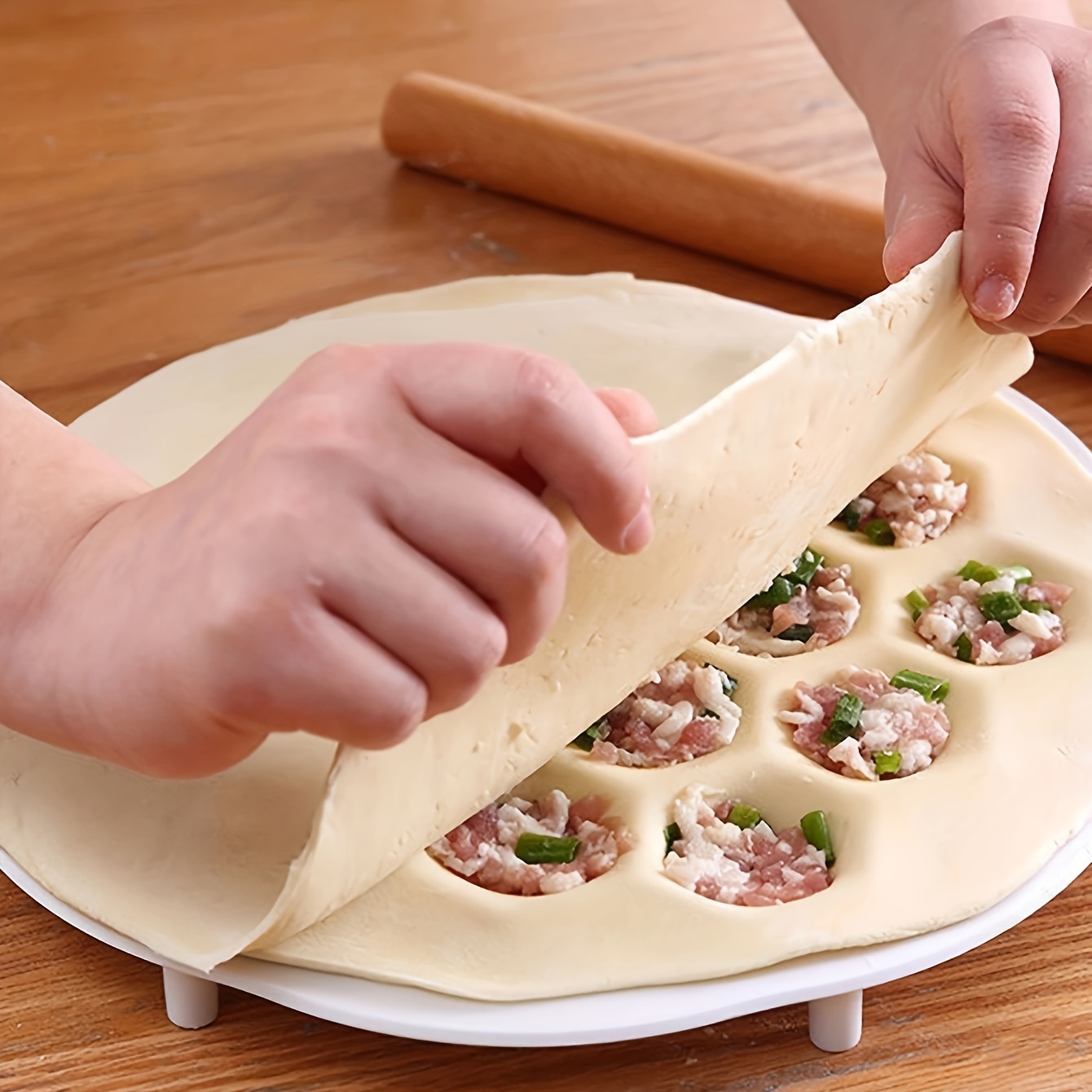 Dumpling Press Set - 1 adet-basit çin köfte kalıp, mutfak