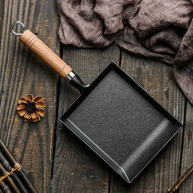 Mini Pancake Griddle - 1 adet japon Cast demir tava