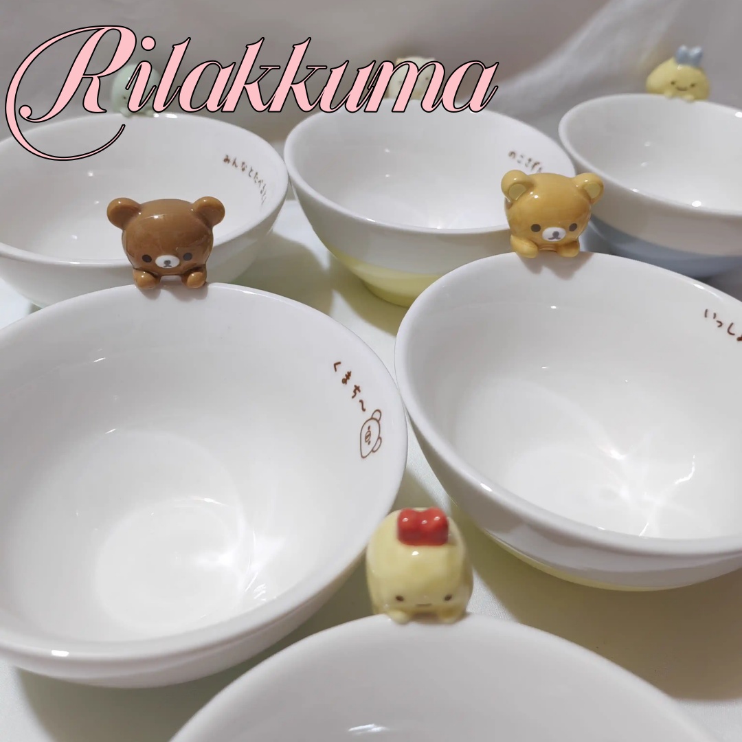 Dim Sum Basket - Rilakkuma Karikatür Seramik Kase Kawaii 3d