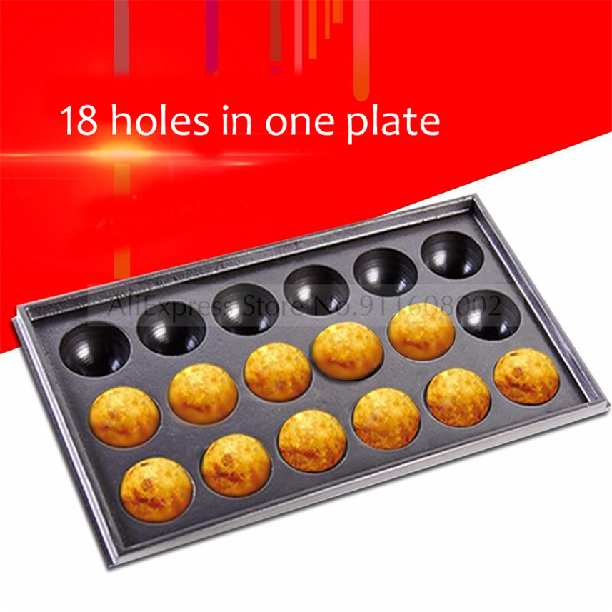 Takoyaki Grill Plate - 1 Parça Ahtapot Topları Plaka Yapışmaz