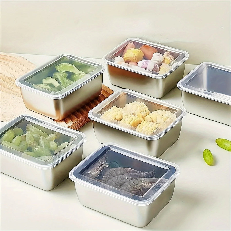 Dim Sum Basket - 1/3/5 adet paslanmaz çelik gıda saklama