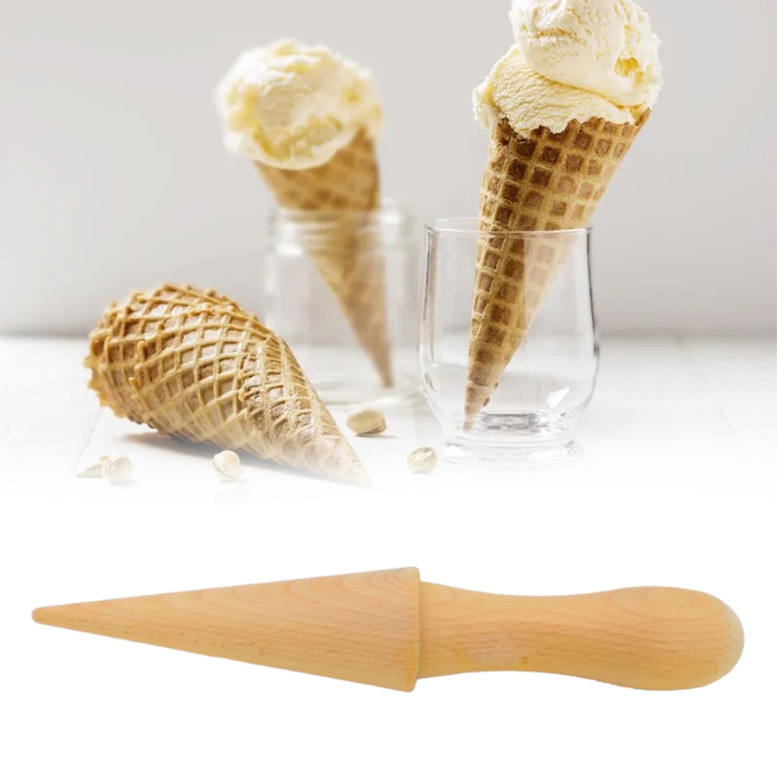Waffle Cone Maker - Ahşap dondurma koni makinesi mutfak aracı