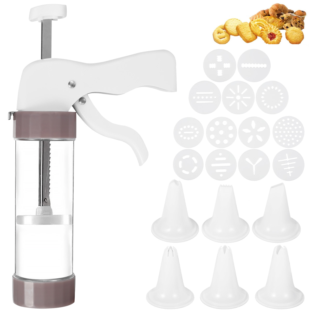 Churros Maker Gun - Kurabiye Presi Seti Kurabiye Presi Tabancası