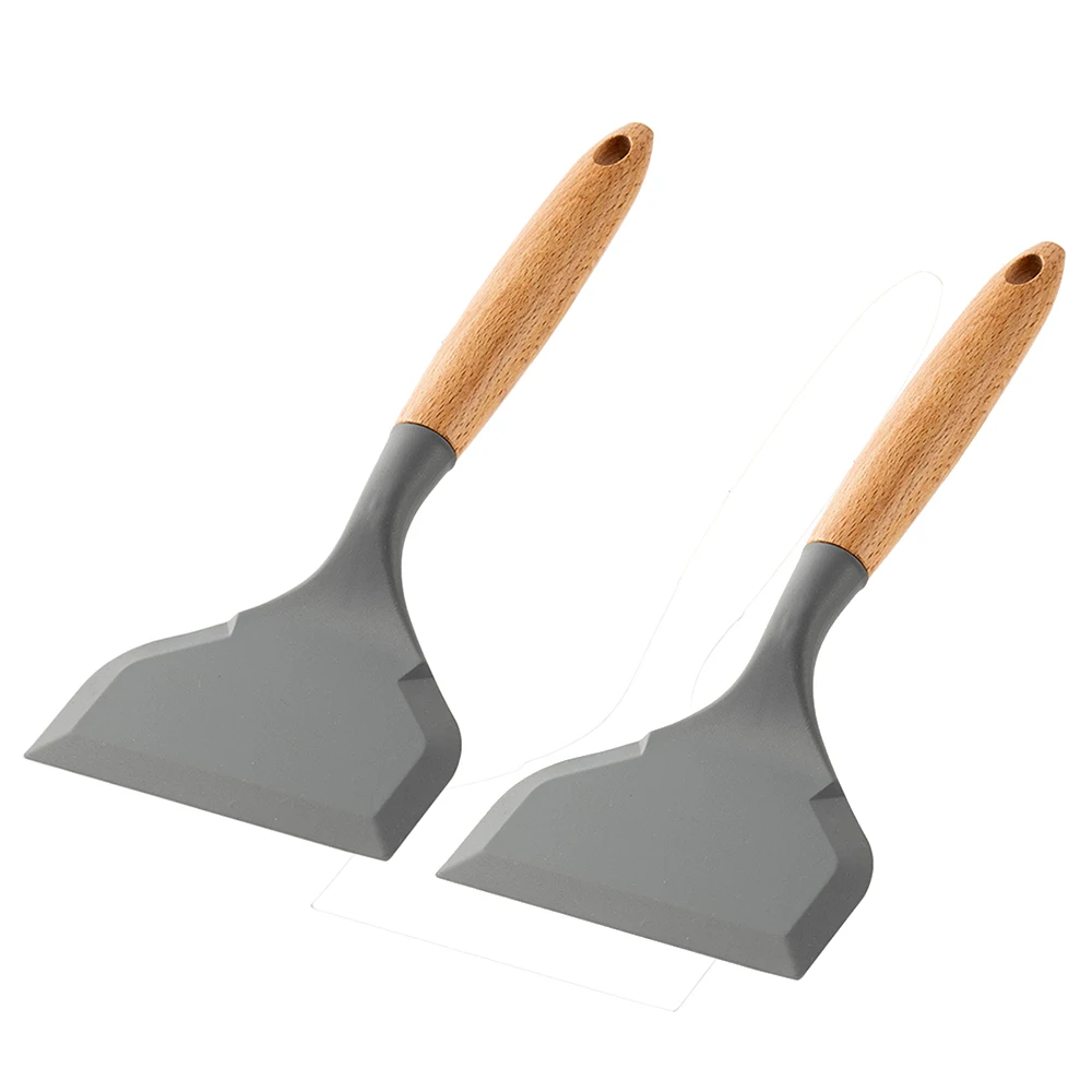 Okonomiyaki Spatula - 2 adet silikon Spatula geniş ağız