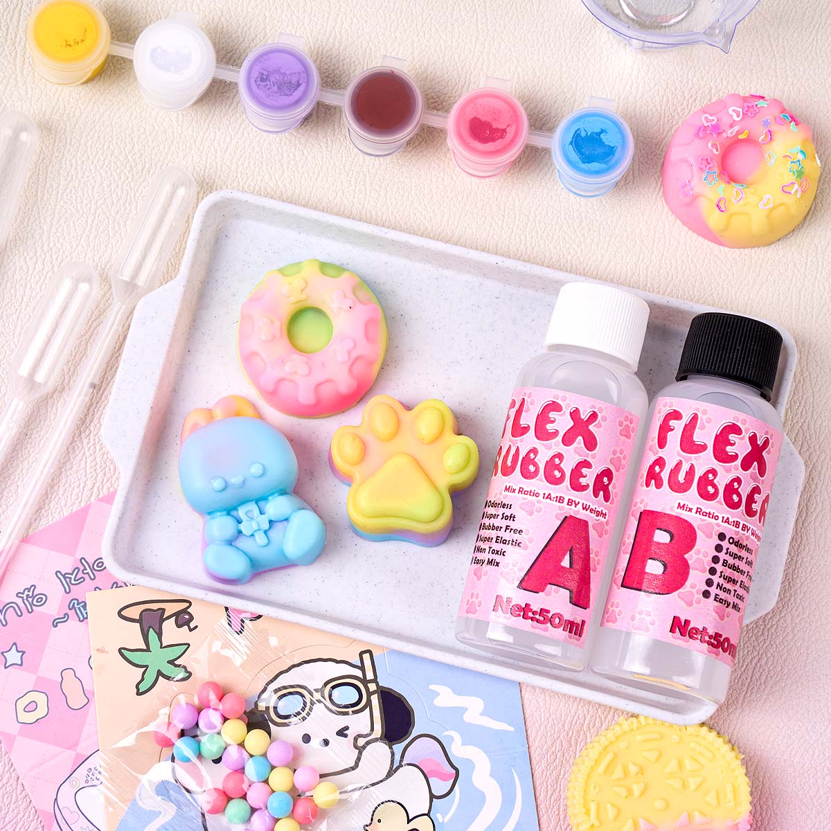 Taba Squishy Yapım Seti Esnek  - Donut Mold Silicone incelemesi ve fiyatı