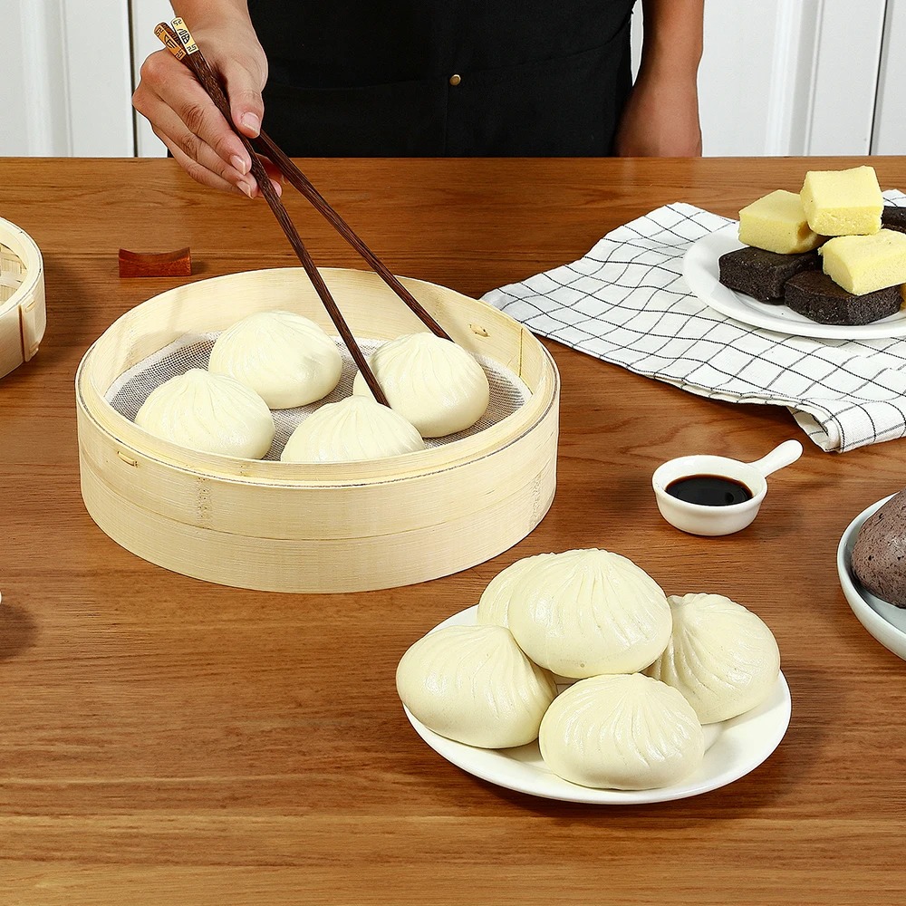 Bambu vapur sepeti kapaklı ham - Bao Steamer Bamboo incelemesi ve fiyatı
